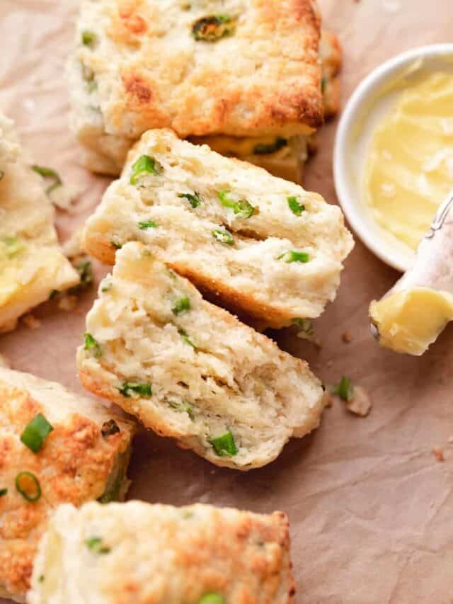 Sour Cream and Onion Breakfast Biscuits