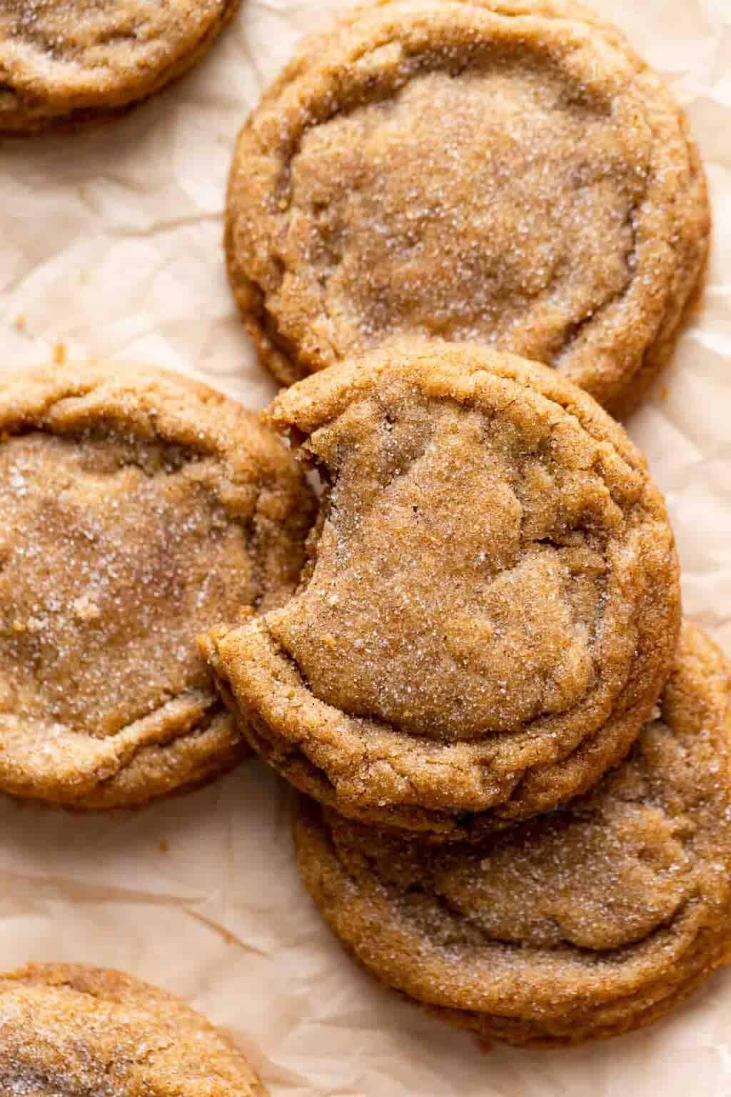 Chewy Pumpkin Snickerdoodle Cookies Cambrea Bakes