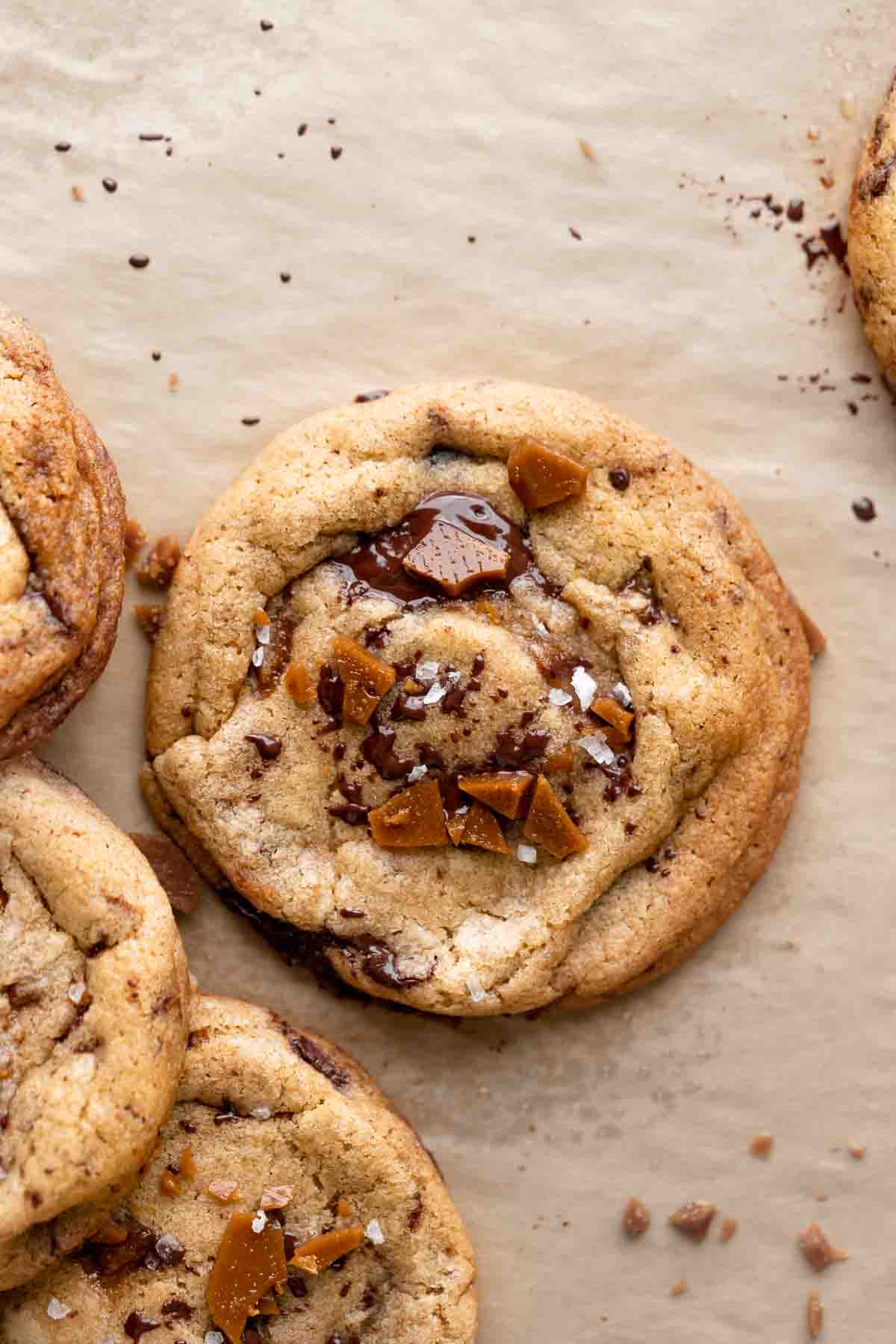 Brown Butter Toffee Chocolate Chip Cookies Cambrea Bakes