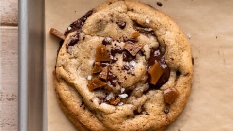Espresso Chocolate Chip Cookies - Cambrea Bakes