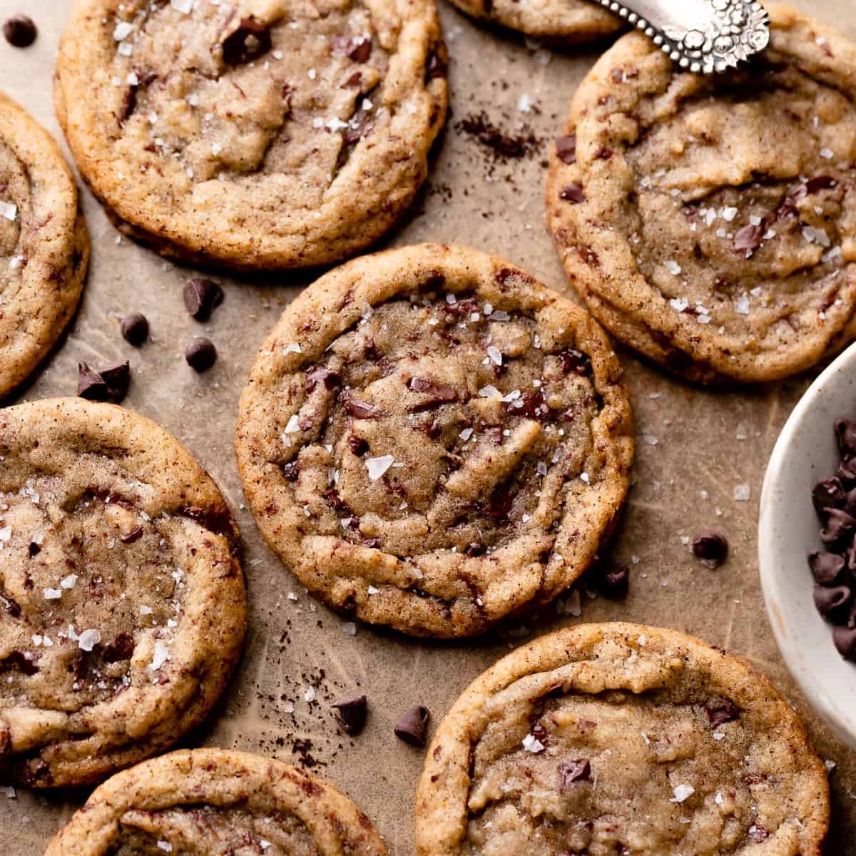 Espresso Chocolate Chip Cookies - Cambrea Bakes