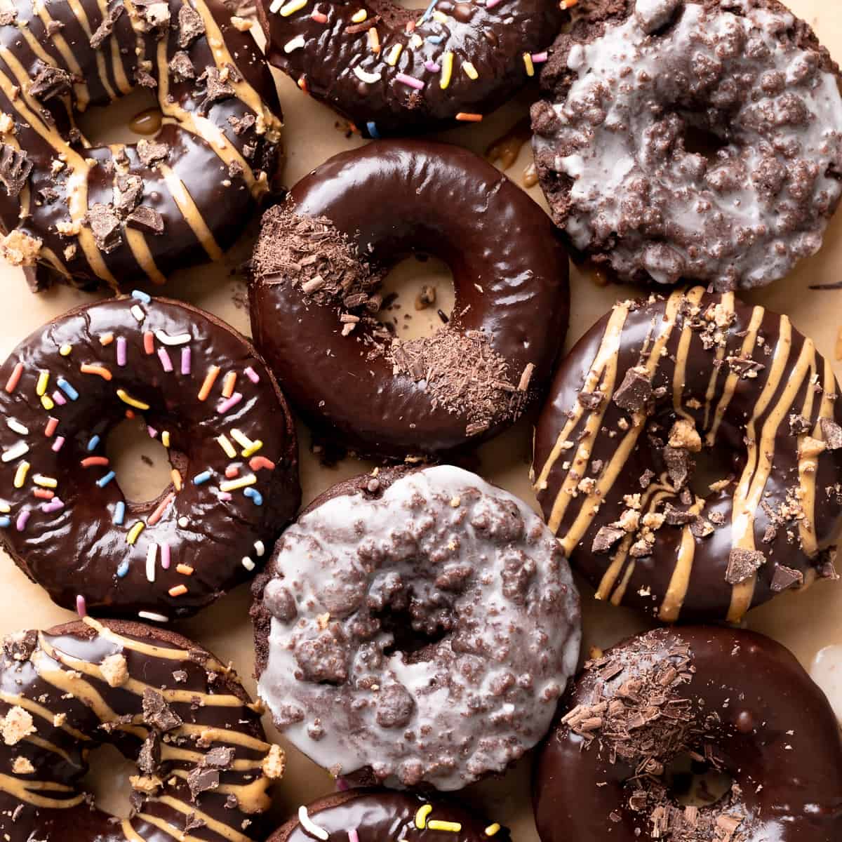 Baked Mini Buttermilk Doughnuts with Nutella Glaze - Just a Taste