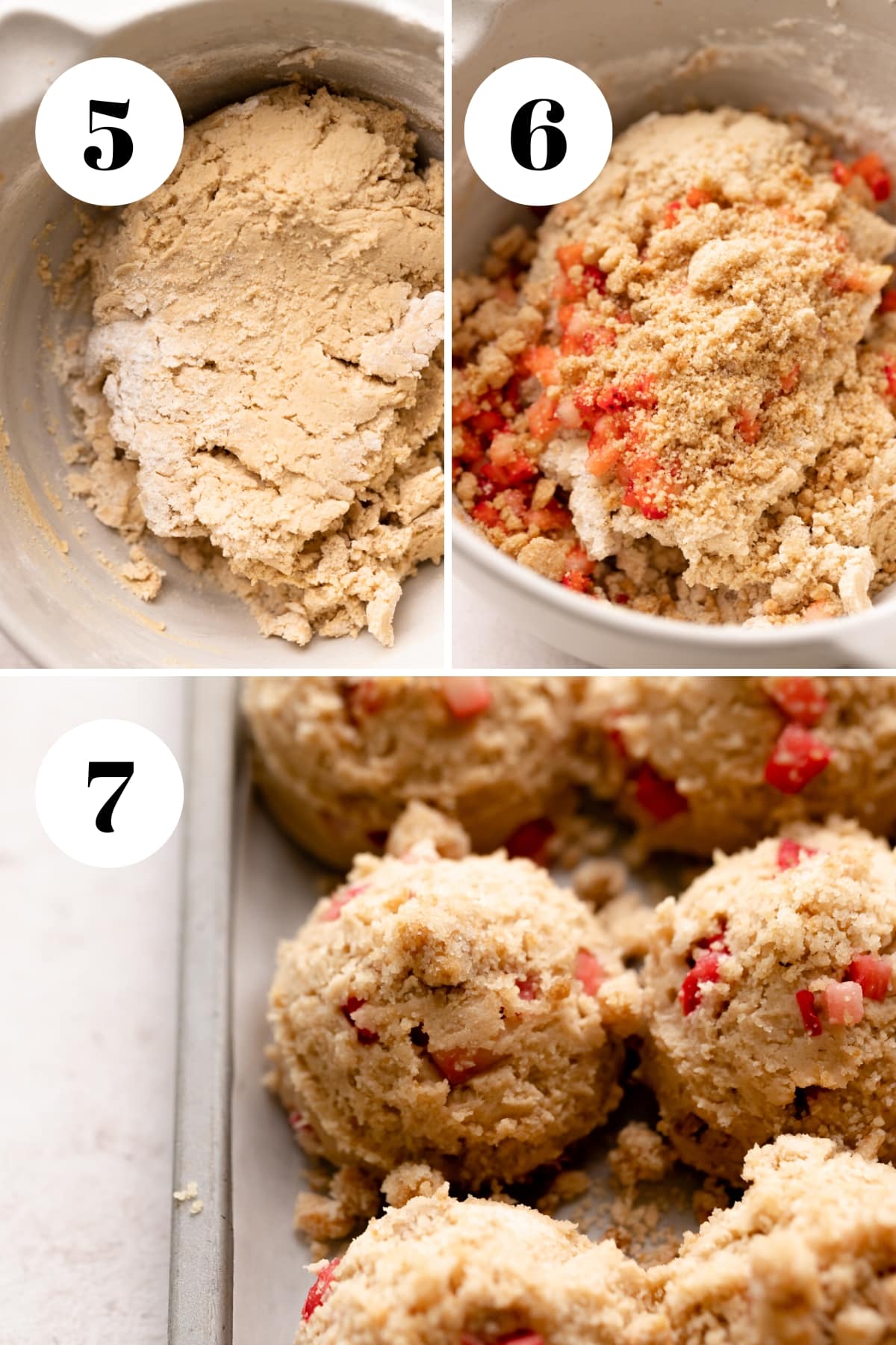 a process collage of the steps for making these cookies.