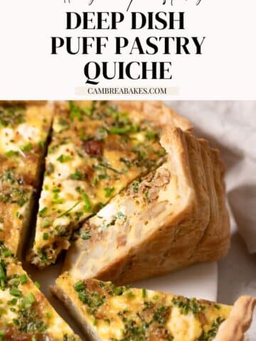 deep dish puff pastry quiche pinterest pin.