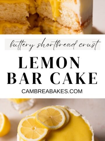 lemon bar cake pinterest pin.
