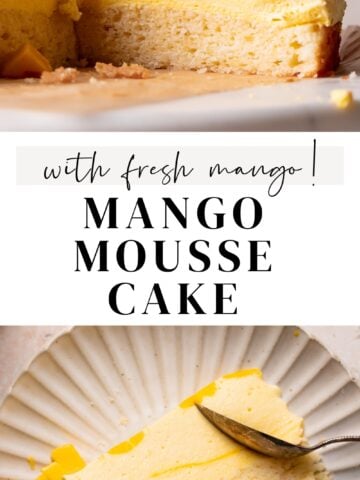 mango mousse cake pinterest pin.