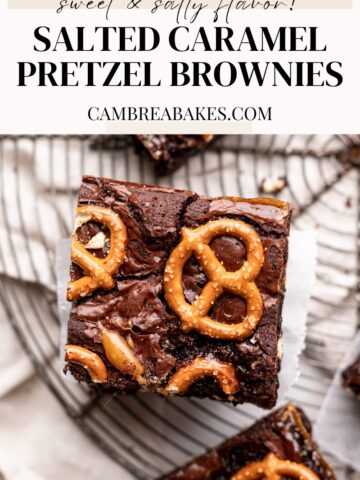 pretzel brownie pinterest pin.