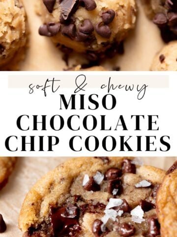 miso chocolate chip cookies pinterest pin.