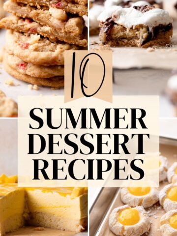 summer dessert recipes pinterest pin.