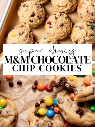 M&Ms Cookies (With Extra Chocolate Chips) - Charlotte's Lively Kitchen