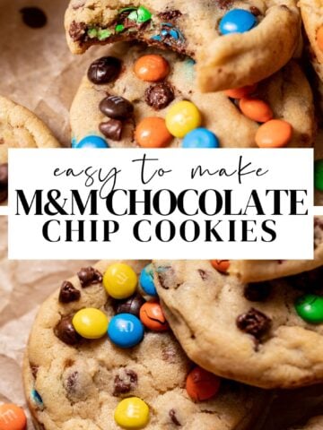 mm chocolate chip cookie pinterest pin.