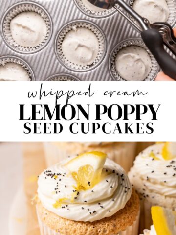 lemon poppy seed cupcake pinterest pin.