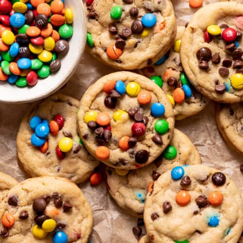 M&Ms Cookies (With Extra Chocolate Chips) - Charlotte's Lively Kitchen