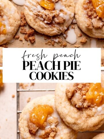 peach cobbler cookies pinterest pin.