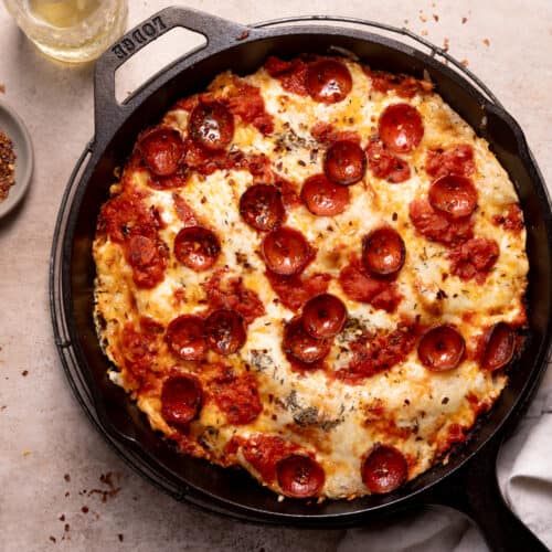 Pretty Little Cast Iron Skillet Pizzas - Taste With The Eyes
