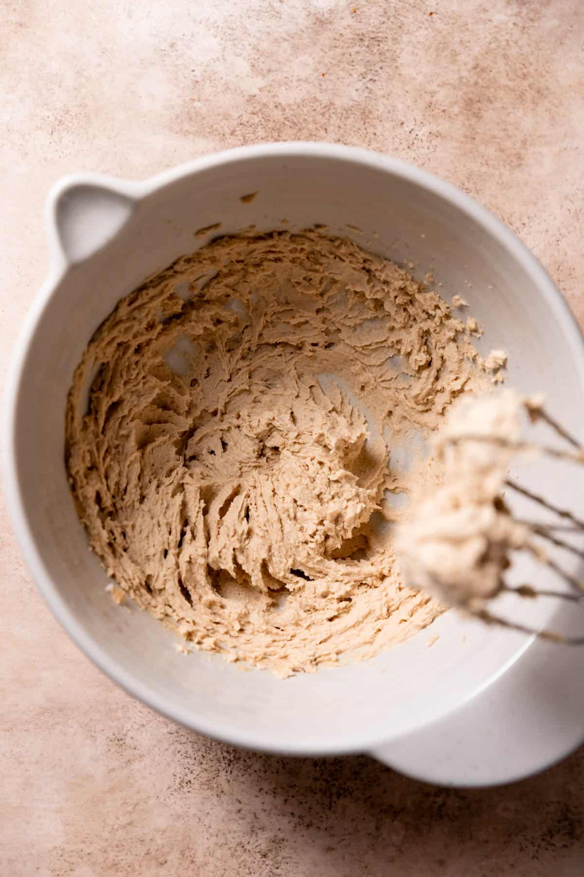 creamed butter and sugar in a large bowl.