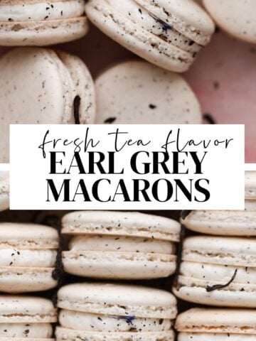 earl grey macaron pinterest pin.
