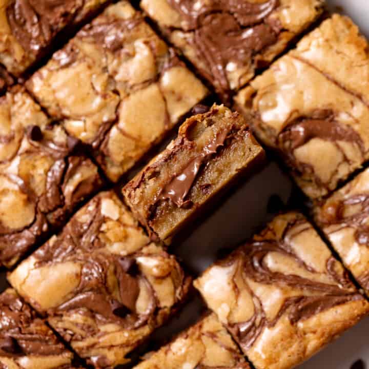 Brown Butter Nutella Bars Cambrea Bakes