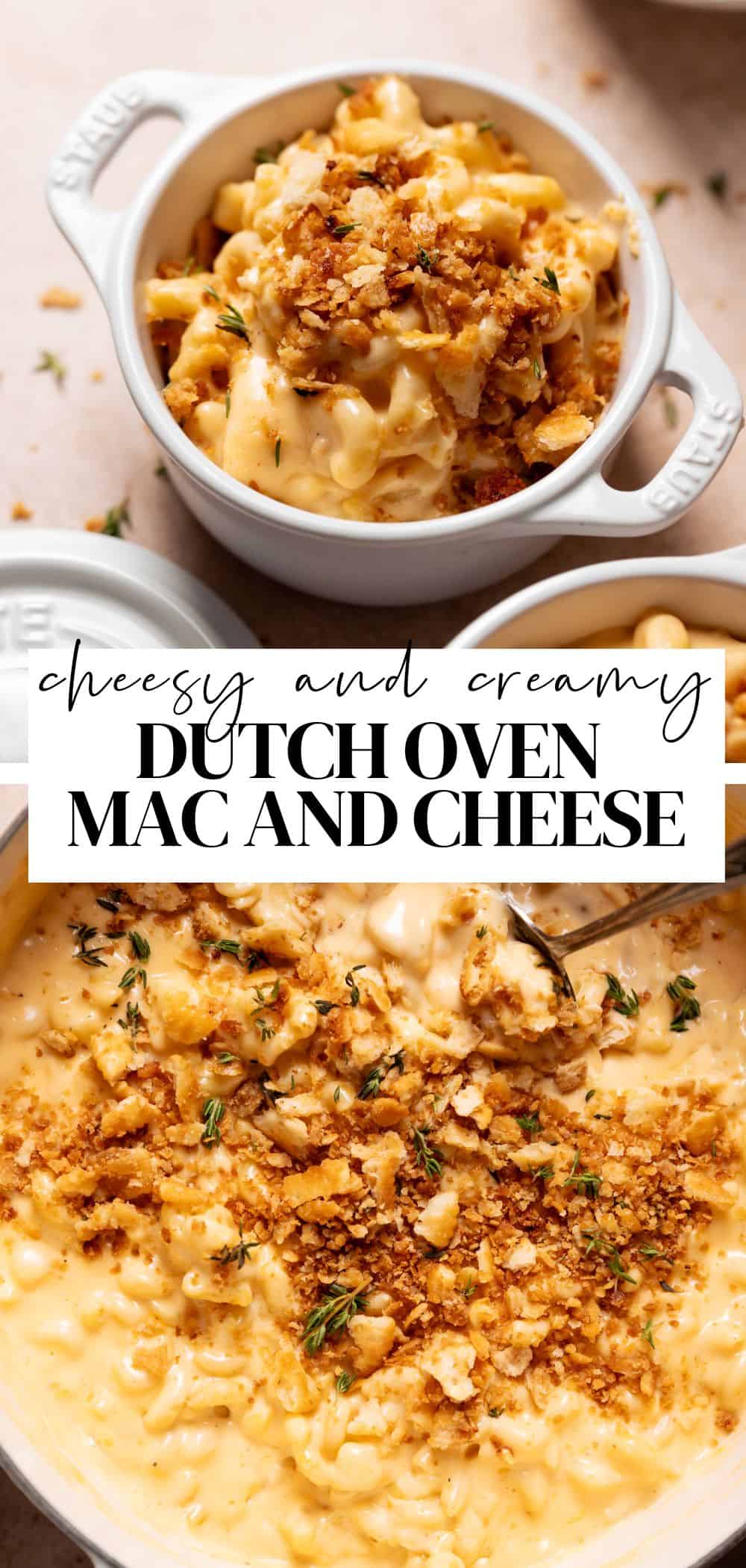 Creamy Dutch Oven Mac and Cheese - Cambrea Bakes