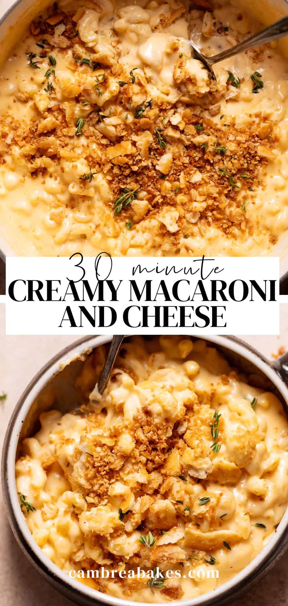 Creamy Dutch Oven Mac and Cheese - Cambrea Bakes