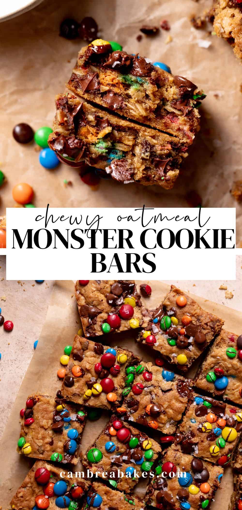 BEST Monster Cookie Bars Cambrea Bakes