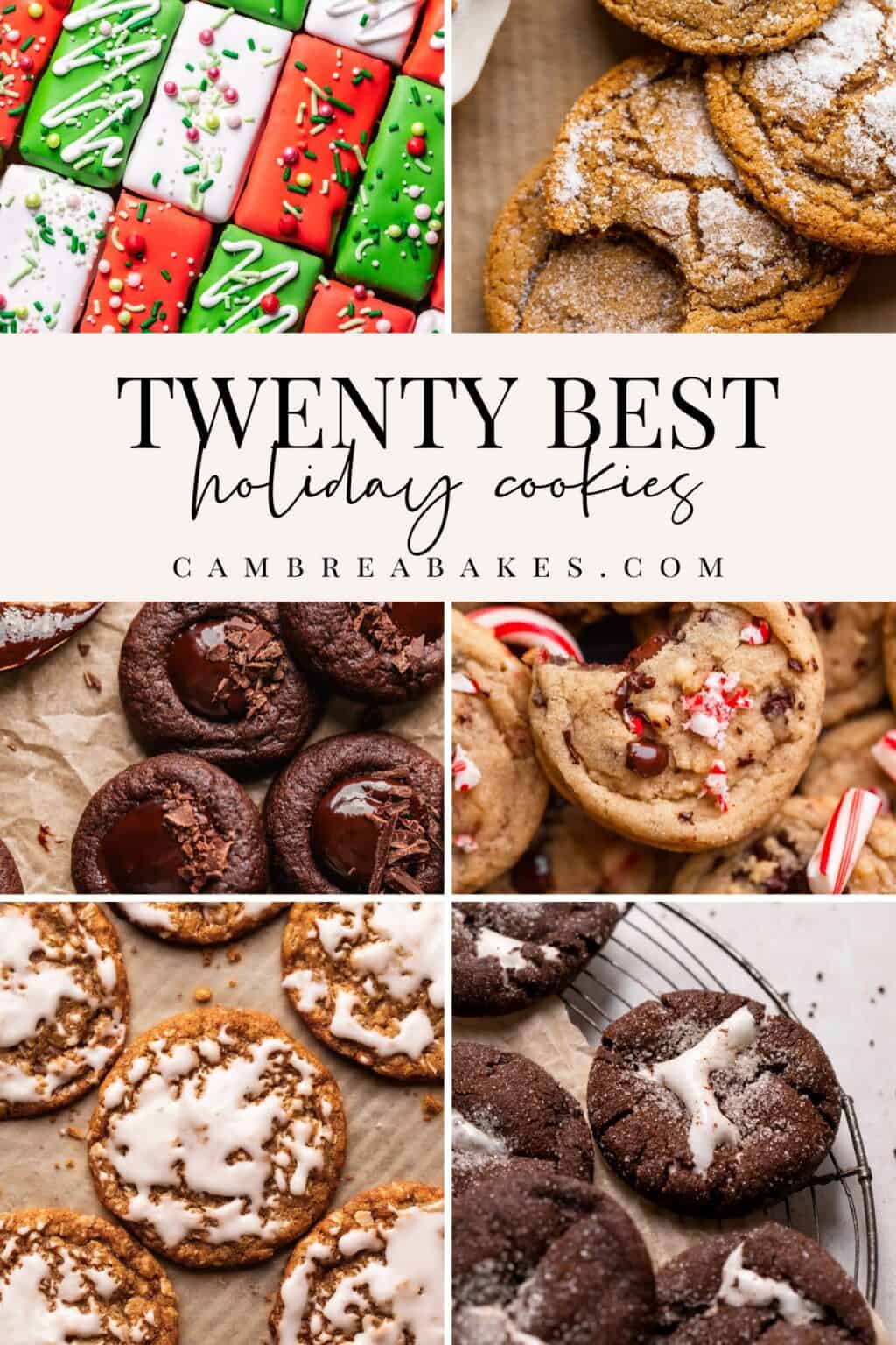 Twenty Best Holiday Cookie Recipes - Cambrea Bakes
