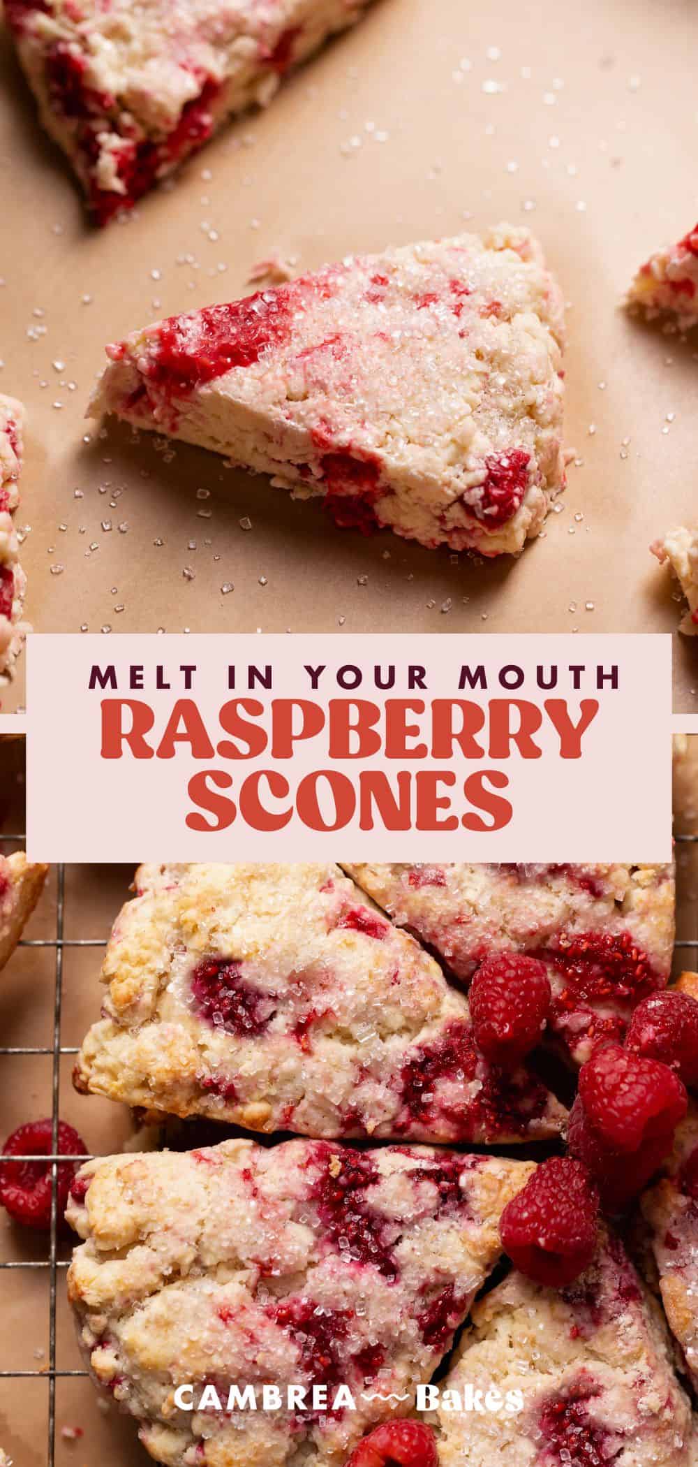 Better Than Bakery Raspberry Scones - Cambrea Bakes