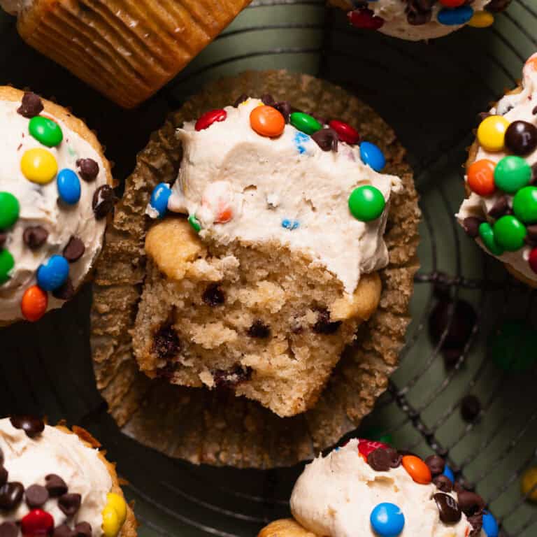 Monster Cookie Cupcakes