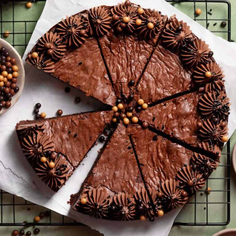 Fudgy Brown Butter Brownie Cake