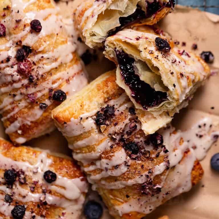 Easy Homemade Blueberry Toaster Strudels